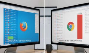Mozilla Firefox vs Chrome RAM usage