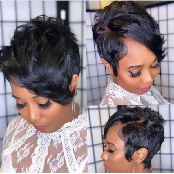 African American Pixie haircut