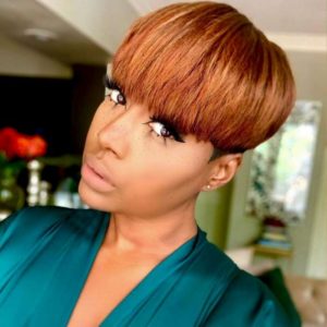 Pixie Cut African American Light Brown