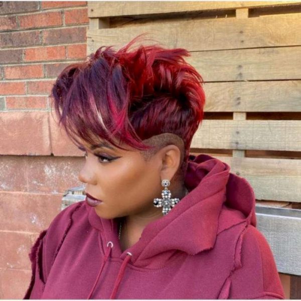 Wavy Pixie Cut African American