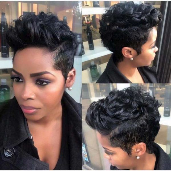 Wavy Undercut African American