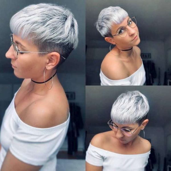 undercut platin blonde