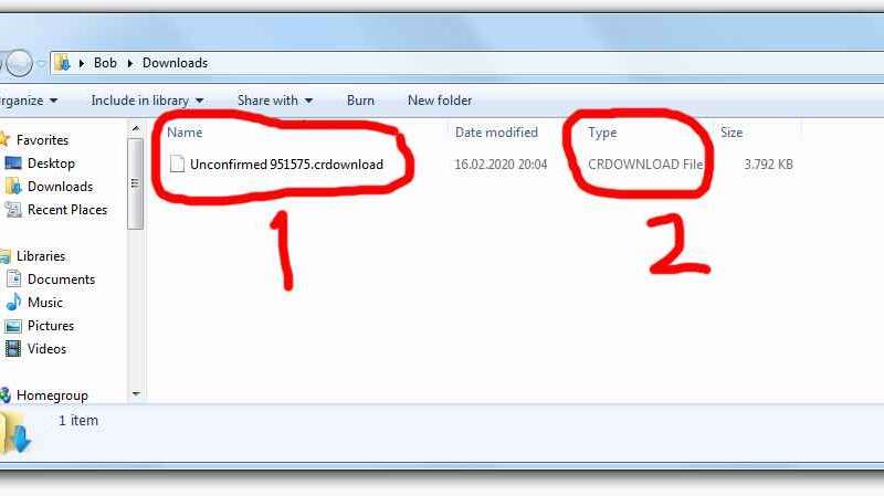 Crdownload File Open Unconfirmed