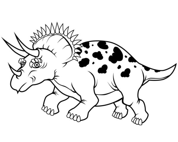 mother triceratops coloring page