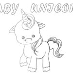 Baby unicorn coloring page 1024 px 32.2 kb