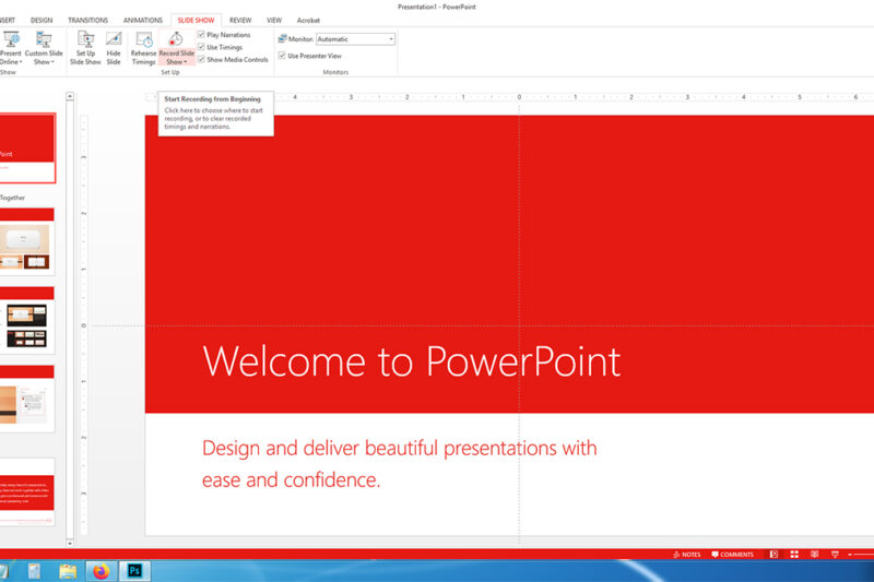 PowerPoint 2016 SlideShow Making Software