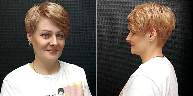 Short hairstyles for women aged 46