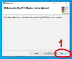 first press the Next button.