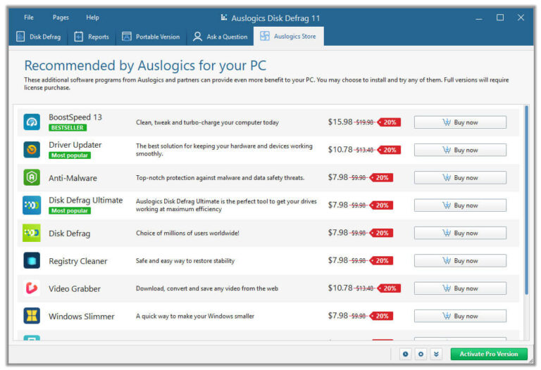 auslogics store