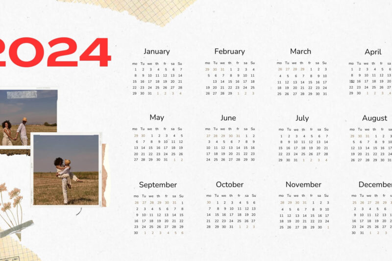 Calendar 2024 Free Download 1×12 1920×1080
