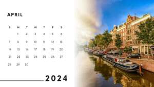 4 calendar 2024 april