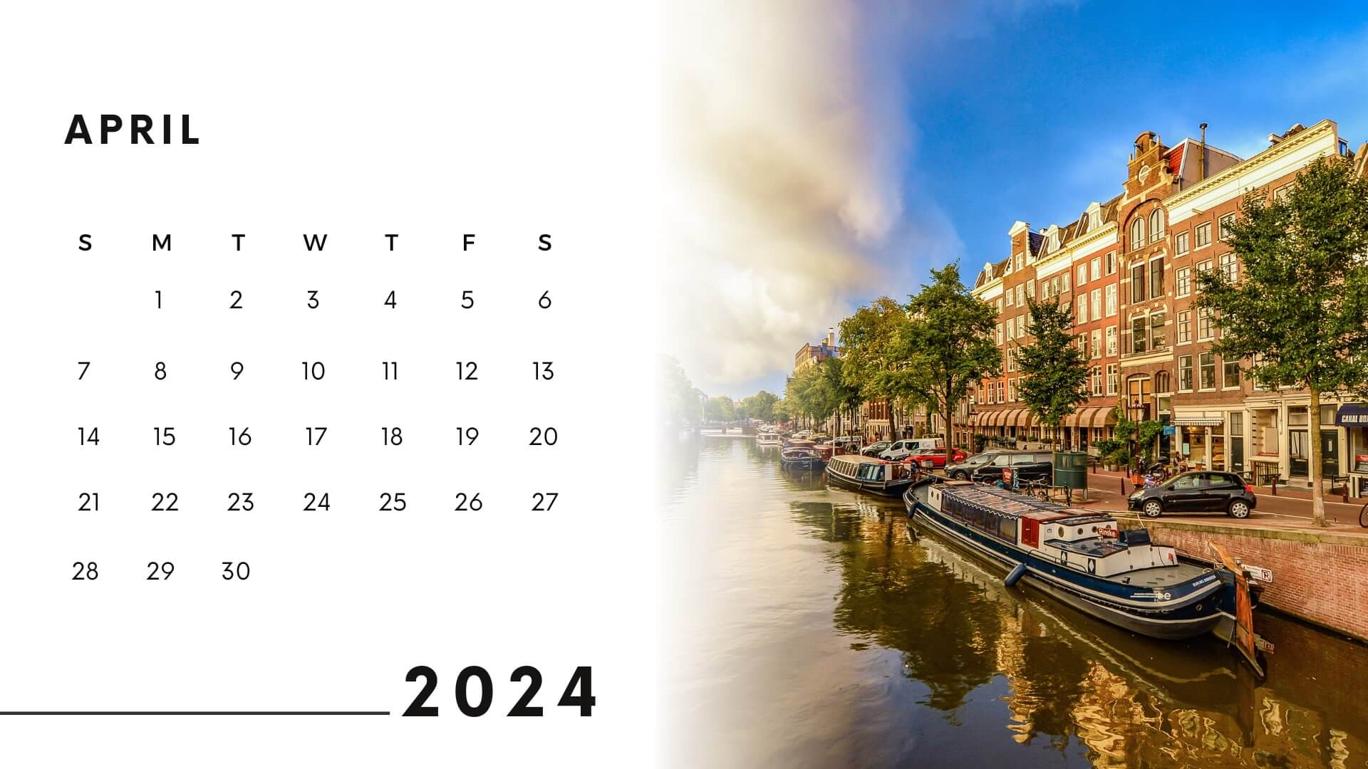 calendar 2024 april