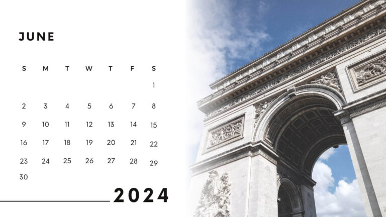 6 calendar 2024 june