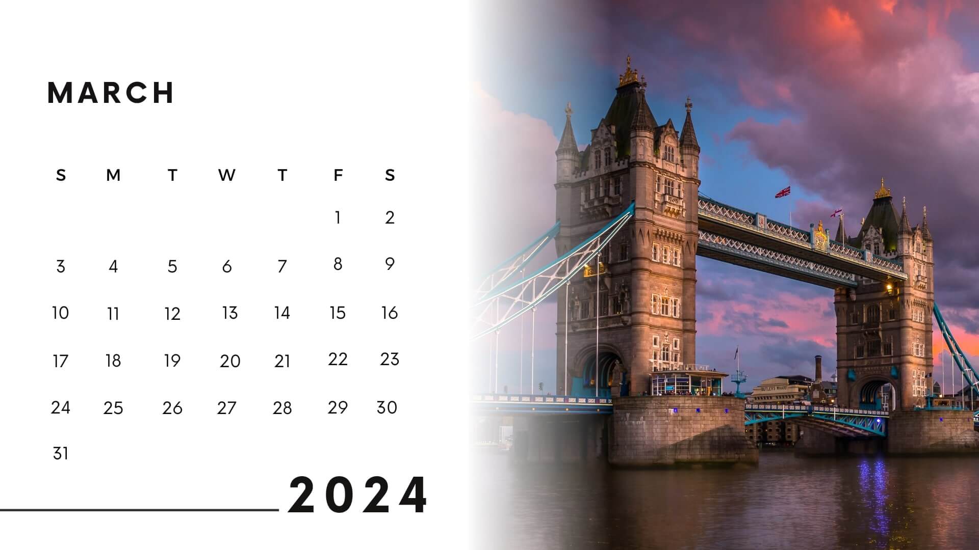 calendar 2024 march