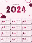 calendar 2024 pink