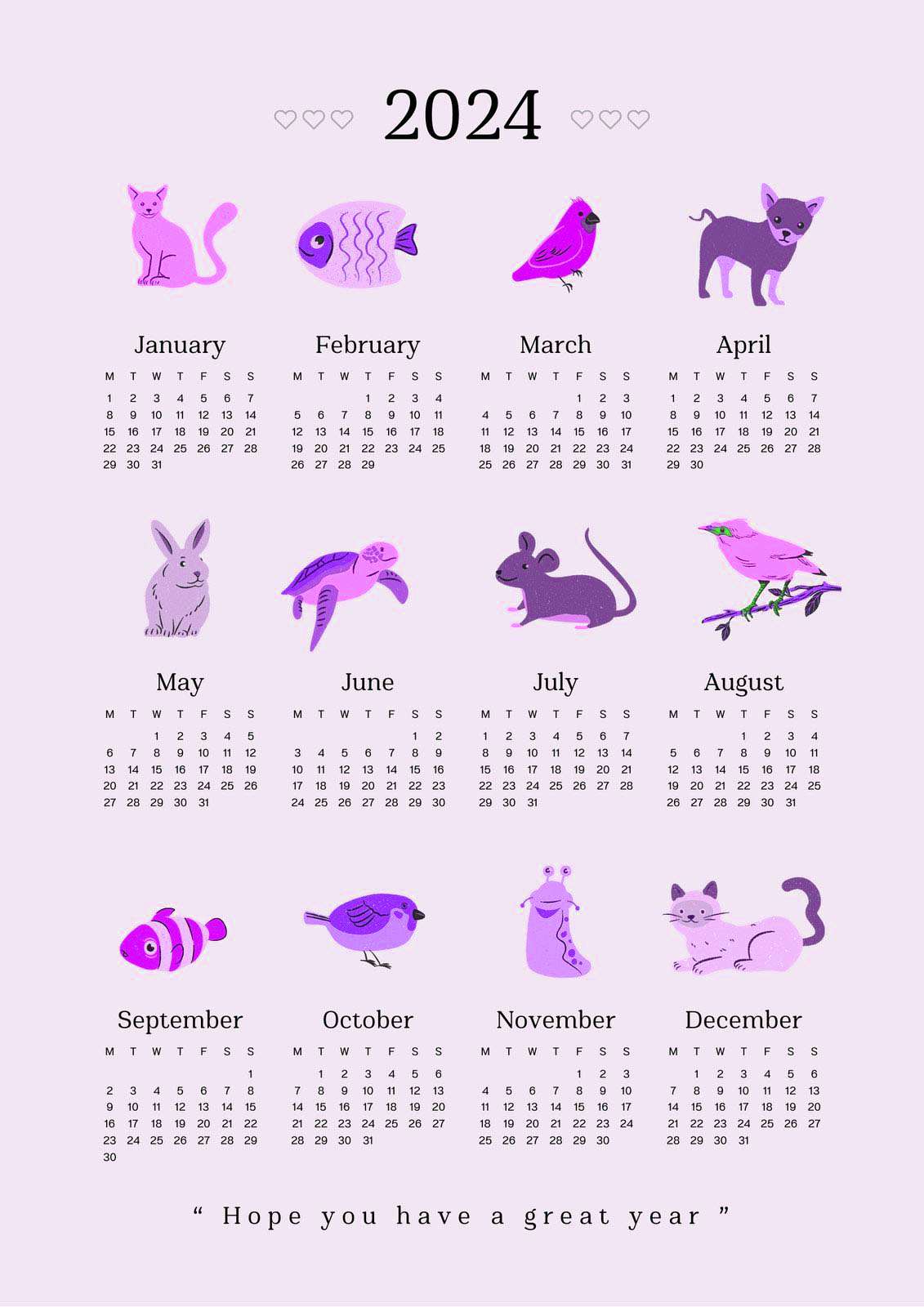 2024 Calendar Calendar Organizer