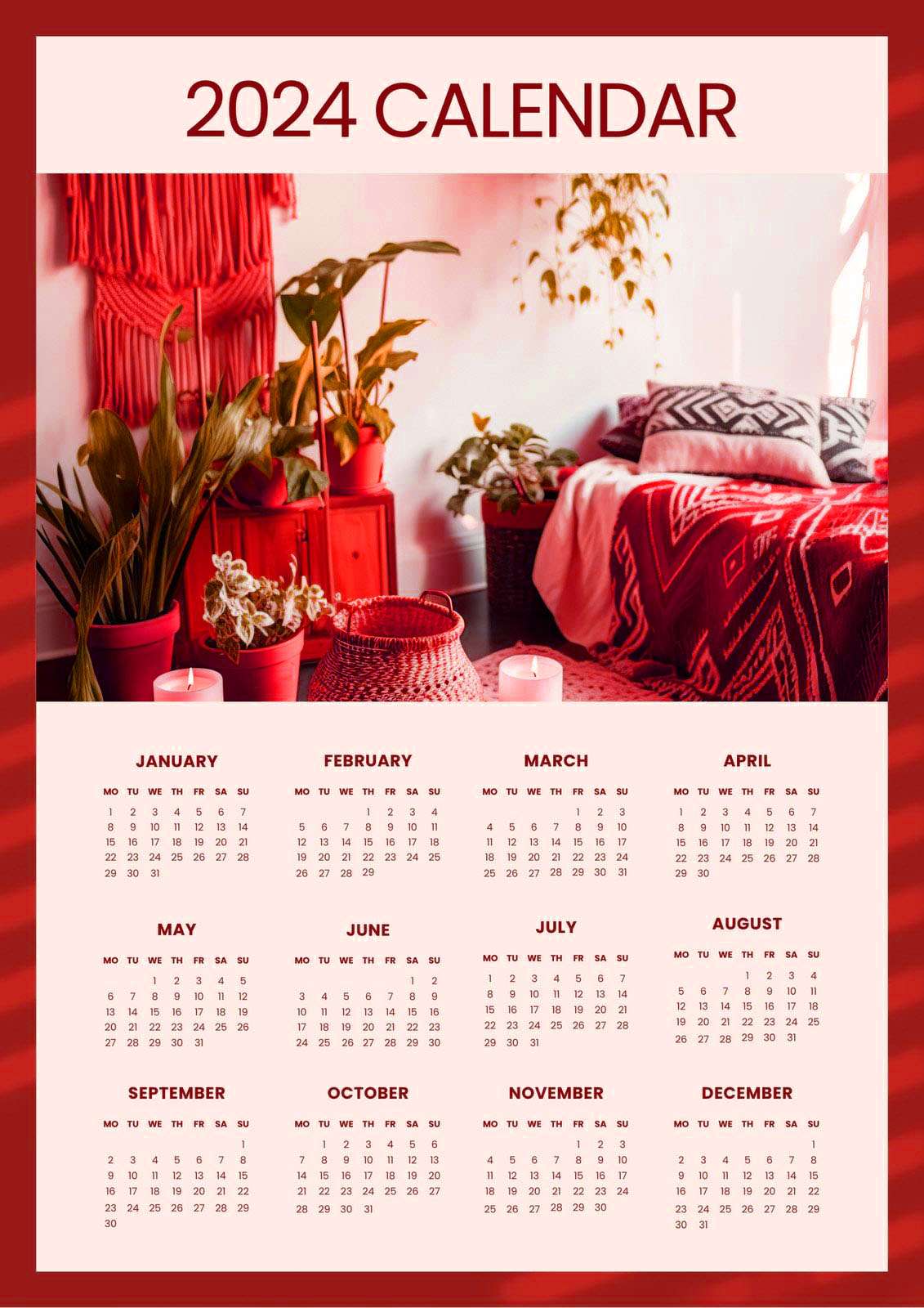 2024 Calendar Daily Diary