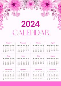2024 Calendar Goal Calendar