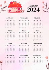 2024 Calendar Yearly Weekly Plan