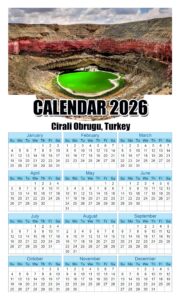 Calendar 2026 With Holidays Cirali-Obrugu-Turkey