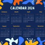 Colorful 2024 Calendar