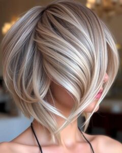 feminine long bob haircut