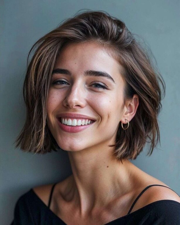 naturally-chic bob short hair styles