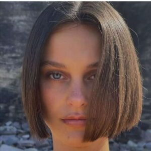 polished bob cut hairstyle for women