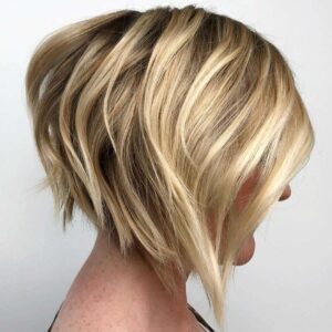 relaxed short layered bob