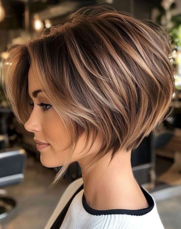 sleek bob hair fashion