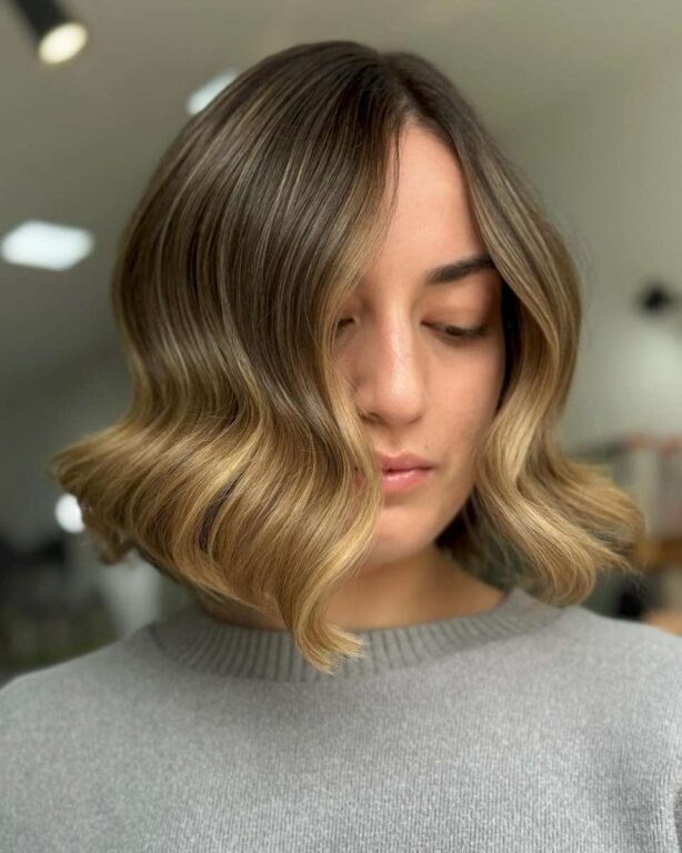 sophisticated bob cutting hairstyle