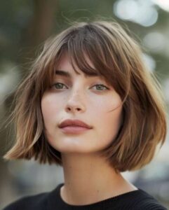 tousled short bob styles
