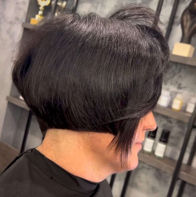 voluminous hair style bob cut